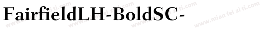 FairfieldLH-BoldSC字体转换