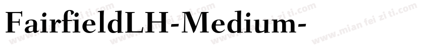 FairfieldLH-Medium字体转换