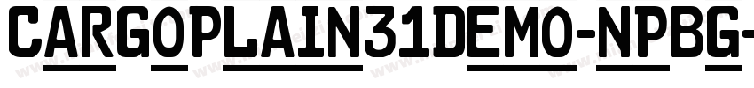 CarGoPlain31Demo-npBg字体转换