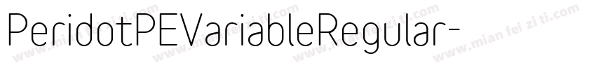 PeridotPEVariableRegular字体转换