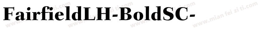 FairfieldLH-BoldSC字体转换