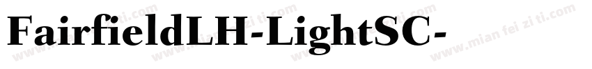 FairfieldLH-LightSC字体转换