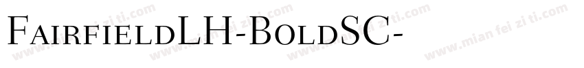 FairfieldLH-BoldSC字体转换