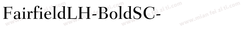 FairfieldLH-BoldSC字体转换