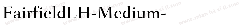 FairfieldLH-Medium字体转换
