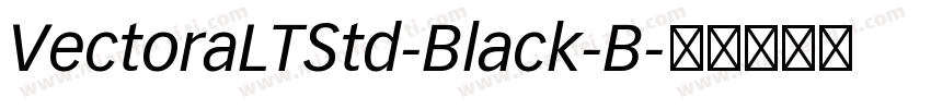 VectoraLTStd-Black-B字体转换