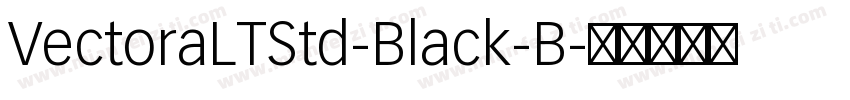 VectoraLTStd-Black-B字体转换