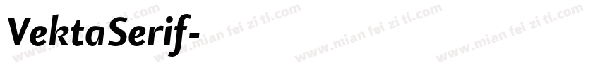 VektaSerif字体转换
