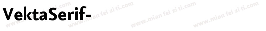 VektaSerif字体转换