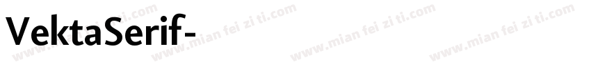 VektaSerif字体转换
