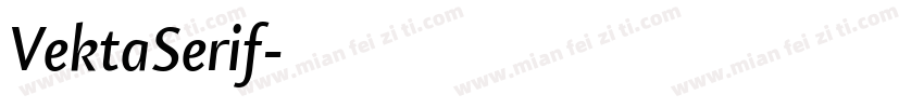 VektaSerif字体转换
