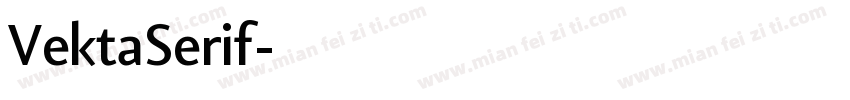 VektaSerif字体转换