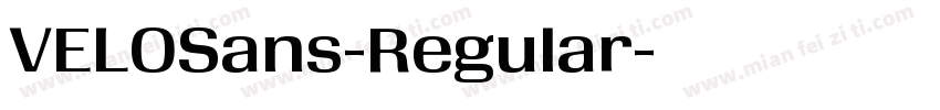 VELOSans-Regular字体转换