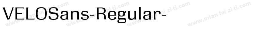 VELOSans-Regular字体转换