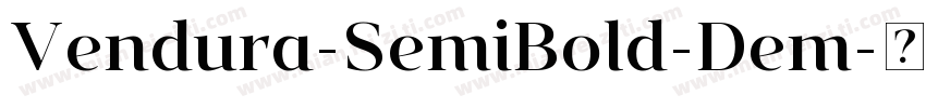 Vendura-SemiBold-Dem字体转换