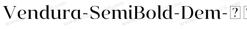 Vendura-SemiBold-Dem字体转换
