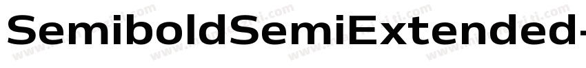 SemiboldSemiExtended字体转换
