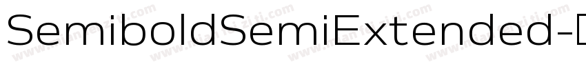 SemiboldSemiExtended字体转换