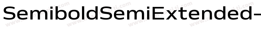 SemiboldSemiExtended字体转换