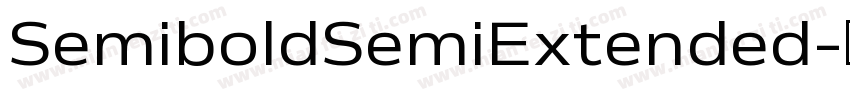 SemiboldSemiExtended字体转换