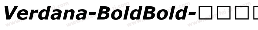 Verdana-BoldBold字体转换