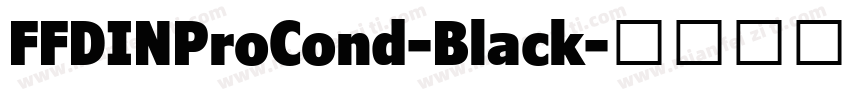 FFDINProCond-Black字体转换