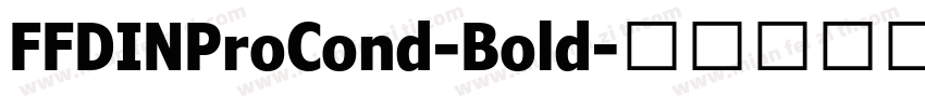 FFDINProCond-Bold字体转换