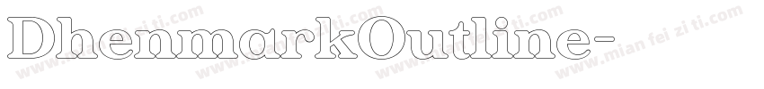 DhenmarkOutline字体转换