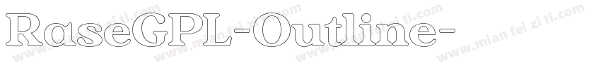 RaseGPL-Outline字体转换