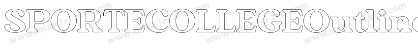 SPORTECOLLEGEOutline字体转换