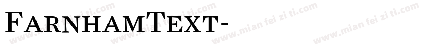 FarnhamText字体转换