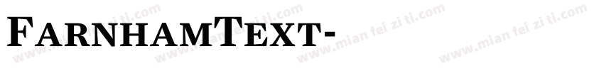 FarnhamText字体转换