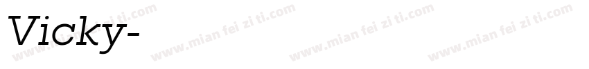 Vicky字体转换