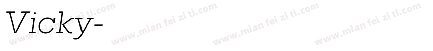Vicky字体转换