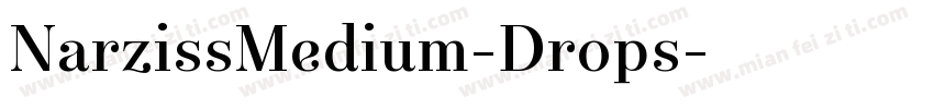 NarzissMedium-Drops字体转换