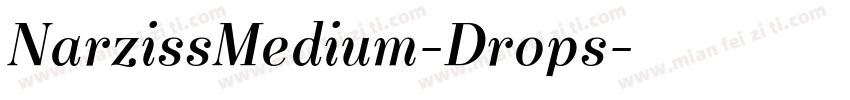 NarzissMedium-Drops字体转换
