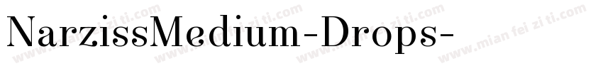 NarzissMedium-Drops字体转换