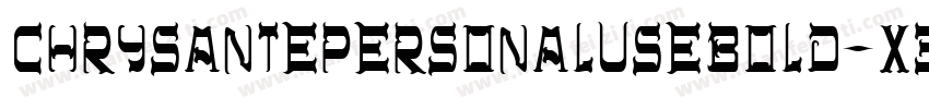 ChrysantepersonaluseBold-x3nxR字体转换