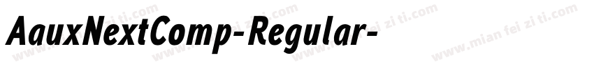 AauxNextComp-Regular字体转换