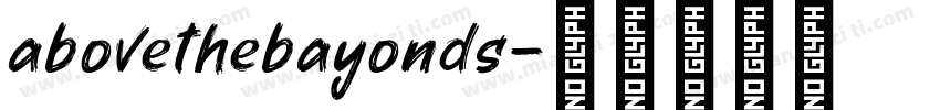 abovethebayonds字体转换