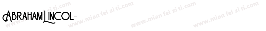 AbrahamLincol字体转换