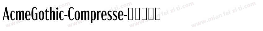 AcmeGothic-Compresse字体转换