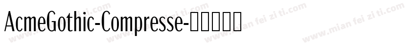 AcmeGothic-Compresse字体转换