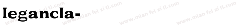 legancla字体转换