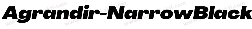 Agrandir-NarrowBlack字体转换