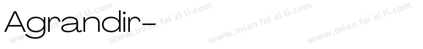 Agrandir字体字体转换