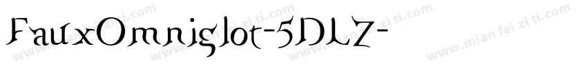 FauxOmniglot-5DLZ字体转换