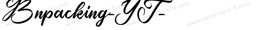 Bnpacking-YT字体转换