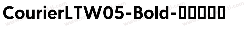 CourierLTW05-Bold字体转换