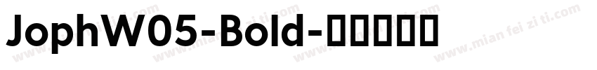 JophW05-Bold字体转换
